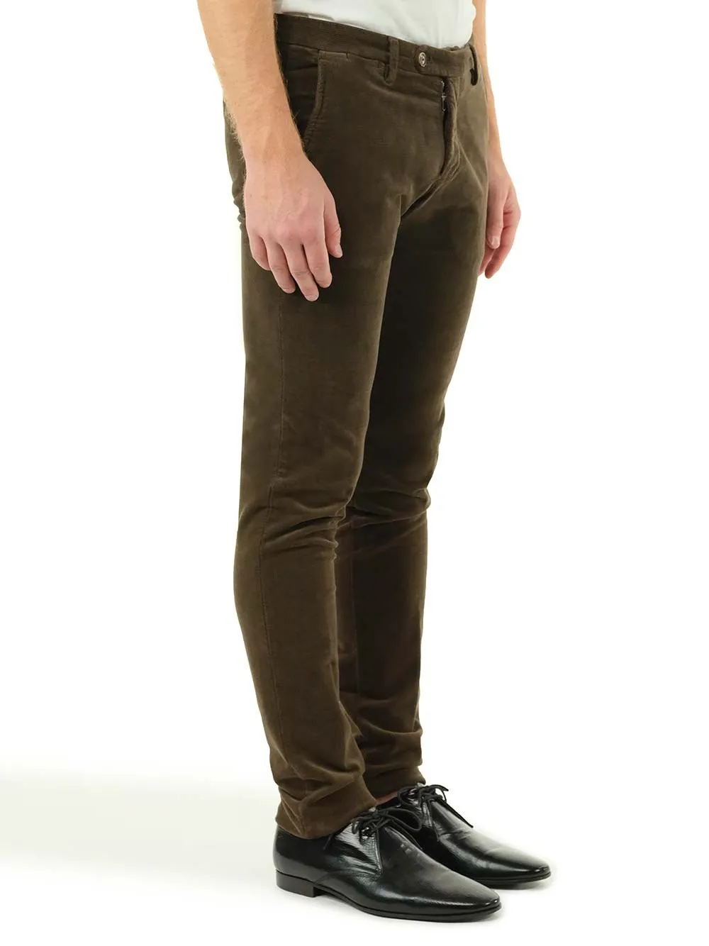   Al Duca D'aosta 1902  Pantalone slim velluto  