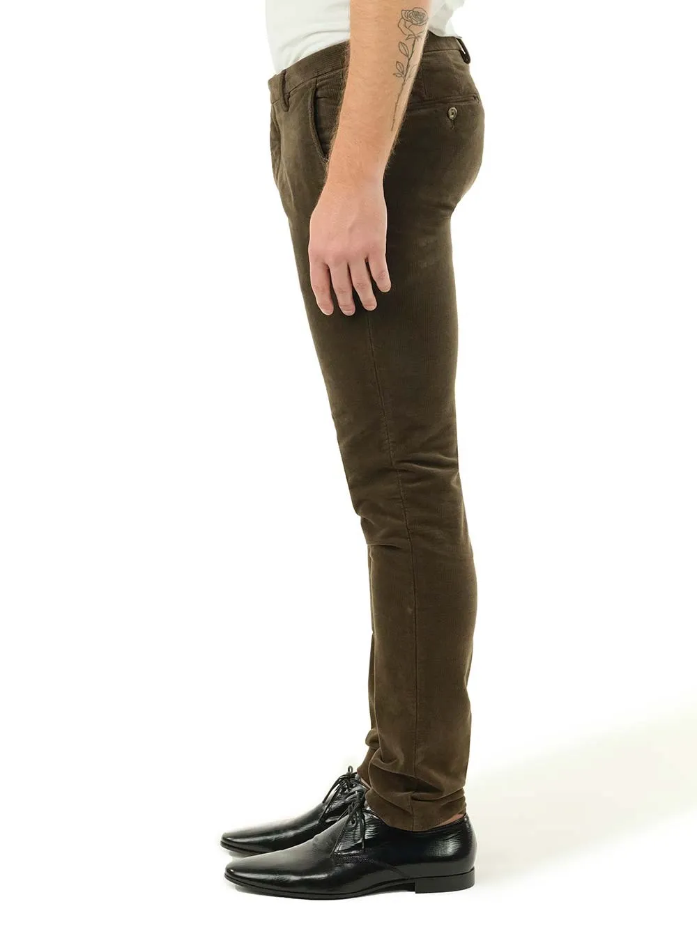   Al Duca D'aosta 1902  Pantalone slim velluto  