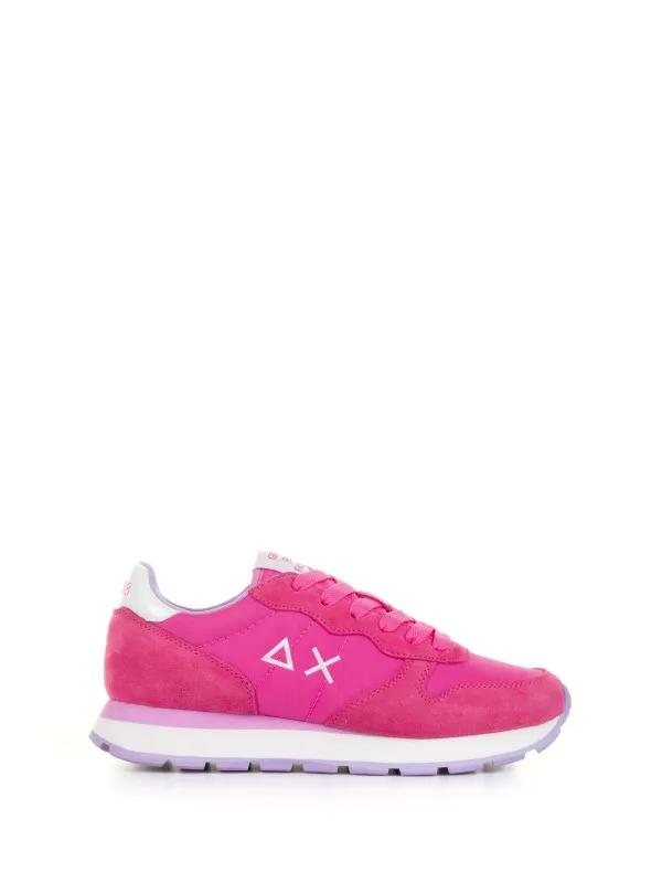 Ally Solid fuchsia nylon sneaker