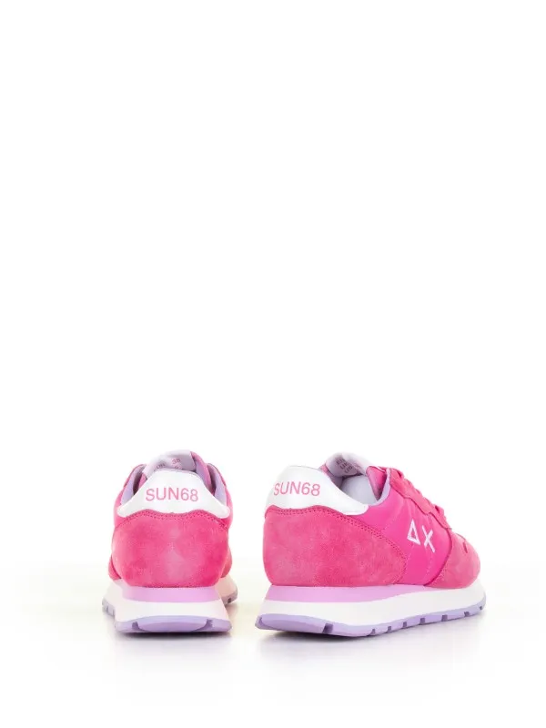 Ally Solid fuchsia nylon sneaker