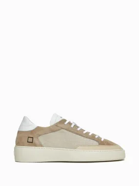 Beige Levante men's sneaker in leather