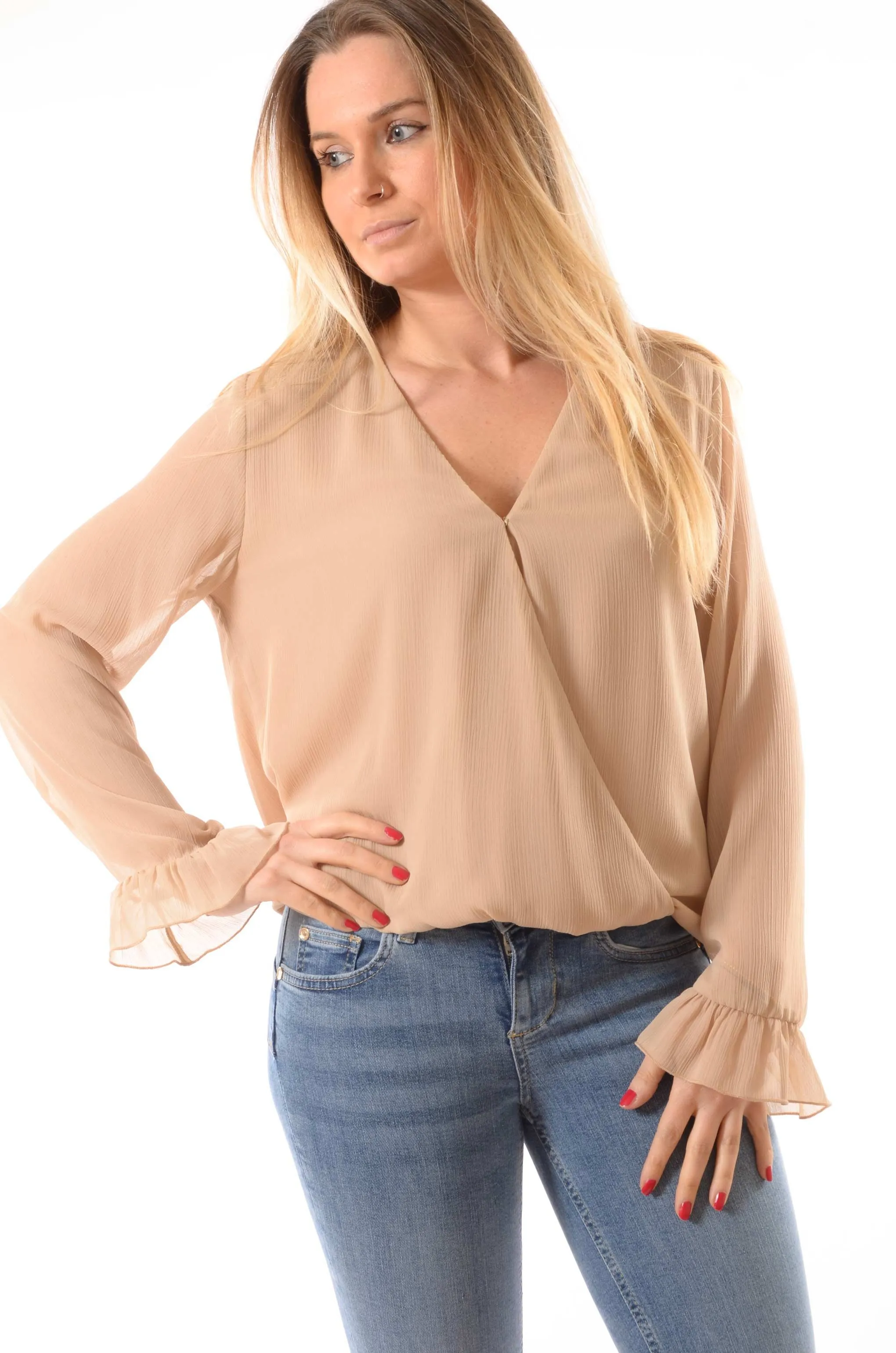 Blusa ad incrocio