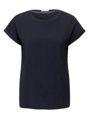 Blusa Donna a costine blu