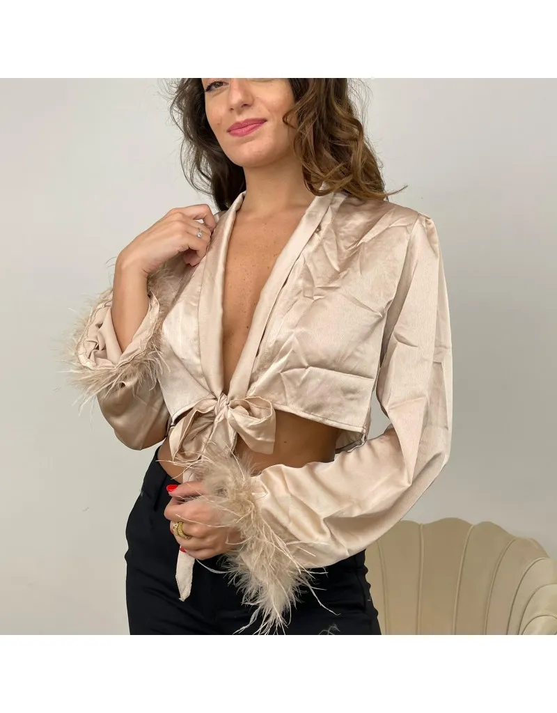 BLUSA PELUCHE BEIGE