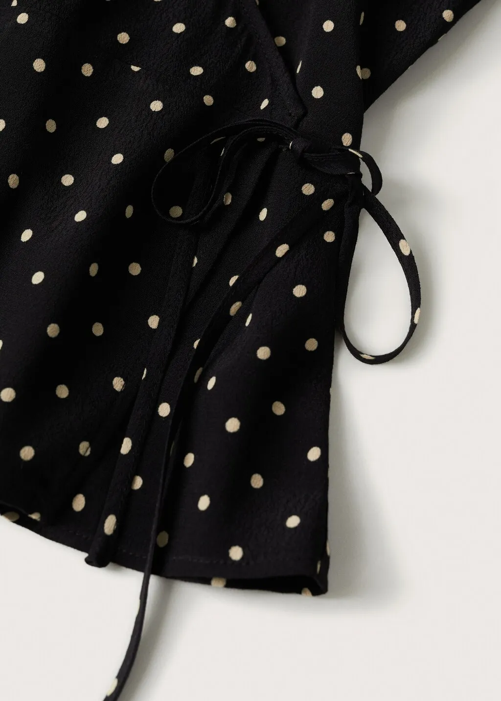 Blusa pois incrociata