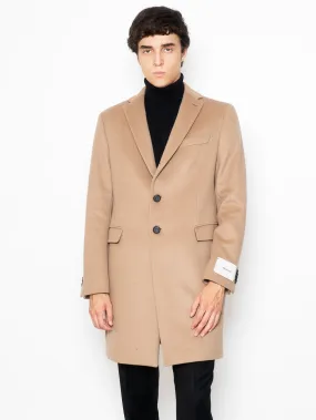 Cappotto di Misto Cashmere Cammello