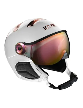 Casco Sci Kask Visiera Cromata Bianco/Rosa Oro