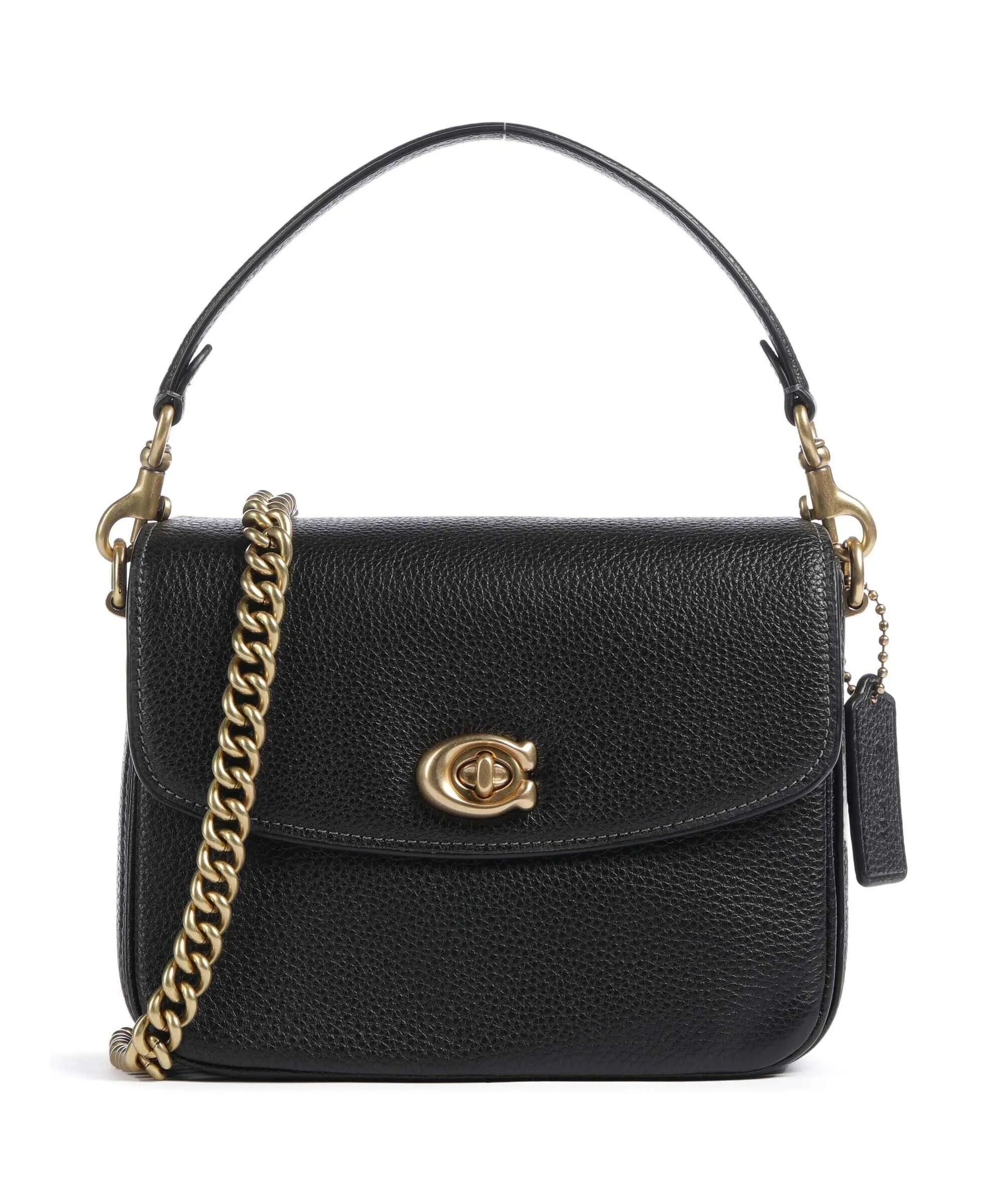  Coach Cassie 19 Borsa a spalla pelle granulata nero  