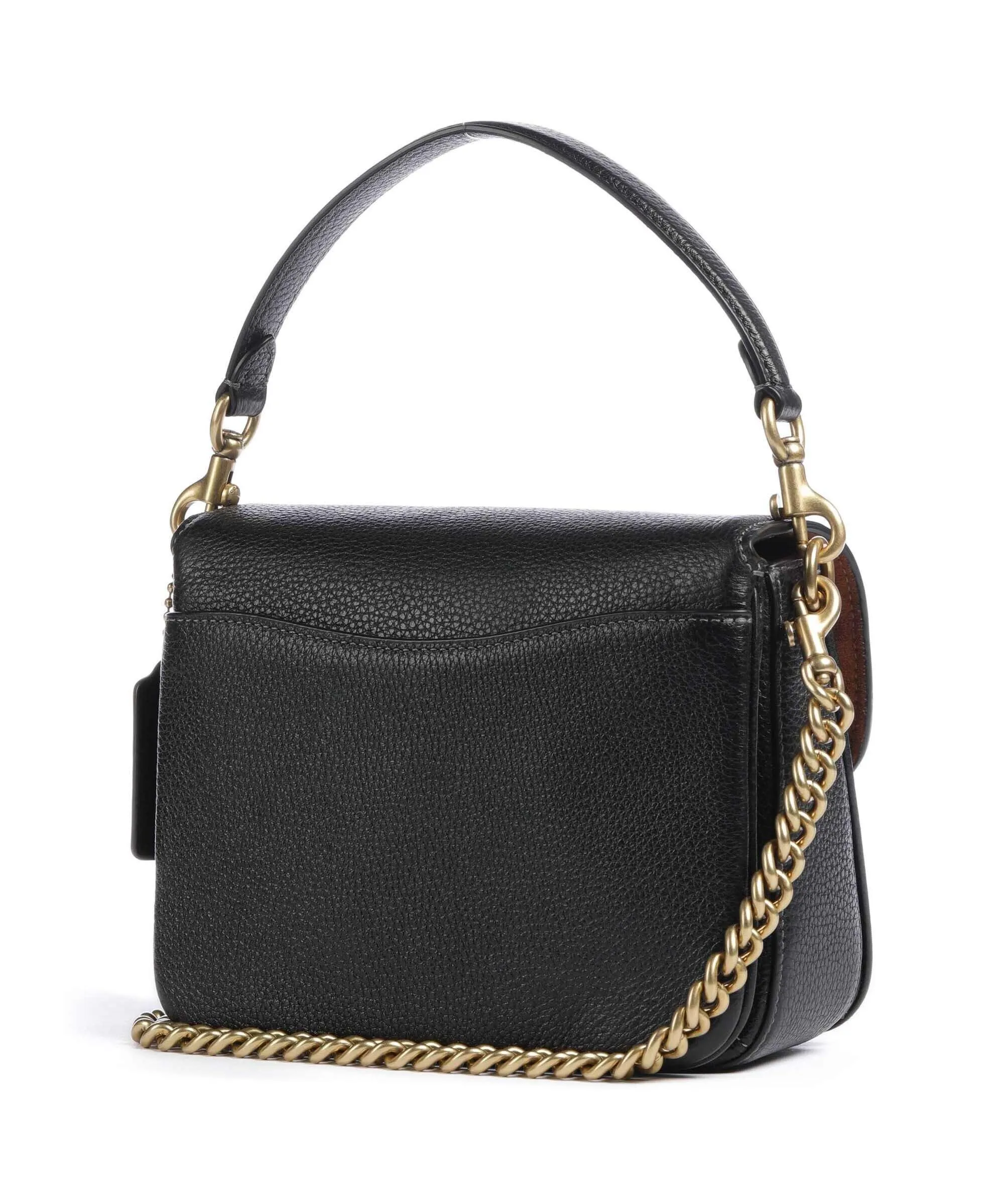  Coach Cassie 19 Borsa a spalla pelle granulata nero  