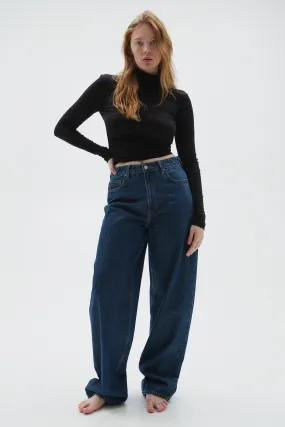 Curvy Fit Baggy High Jeans