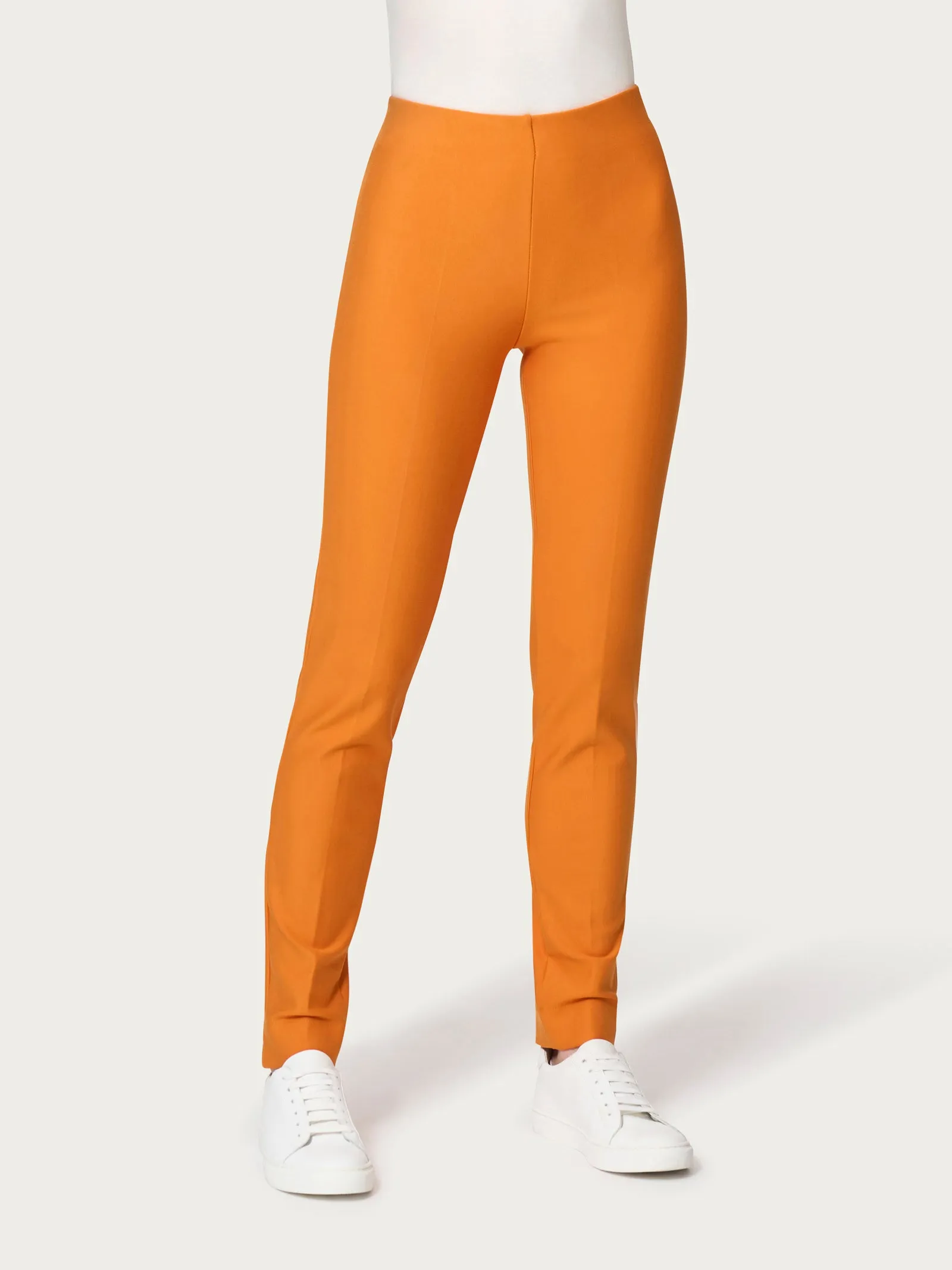 Pantalone a sigaretta con spacchetti in Compact - Marmalade