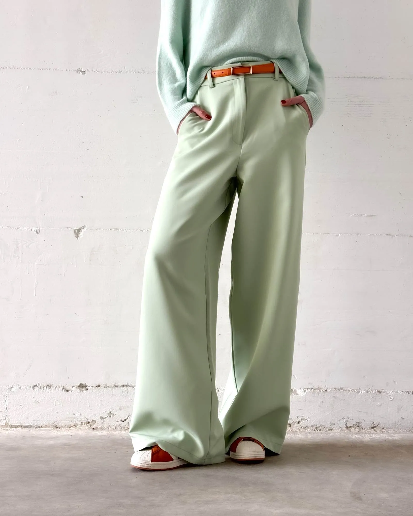 PANTALONE BRANDO VERDE ACQUA