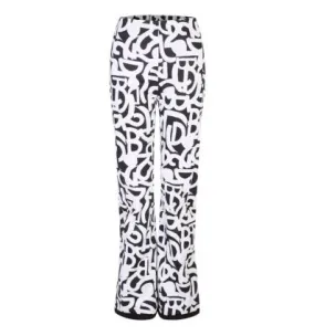 Pantaloni da sci da donna Dare2B Upshill (stampa graffiti bianca e nera)