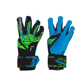 REUSCH guanti portiere gara ATTRAKT AQUA 5470439 7410 NERO CELESTE marzo 2024