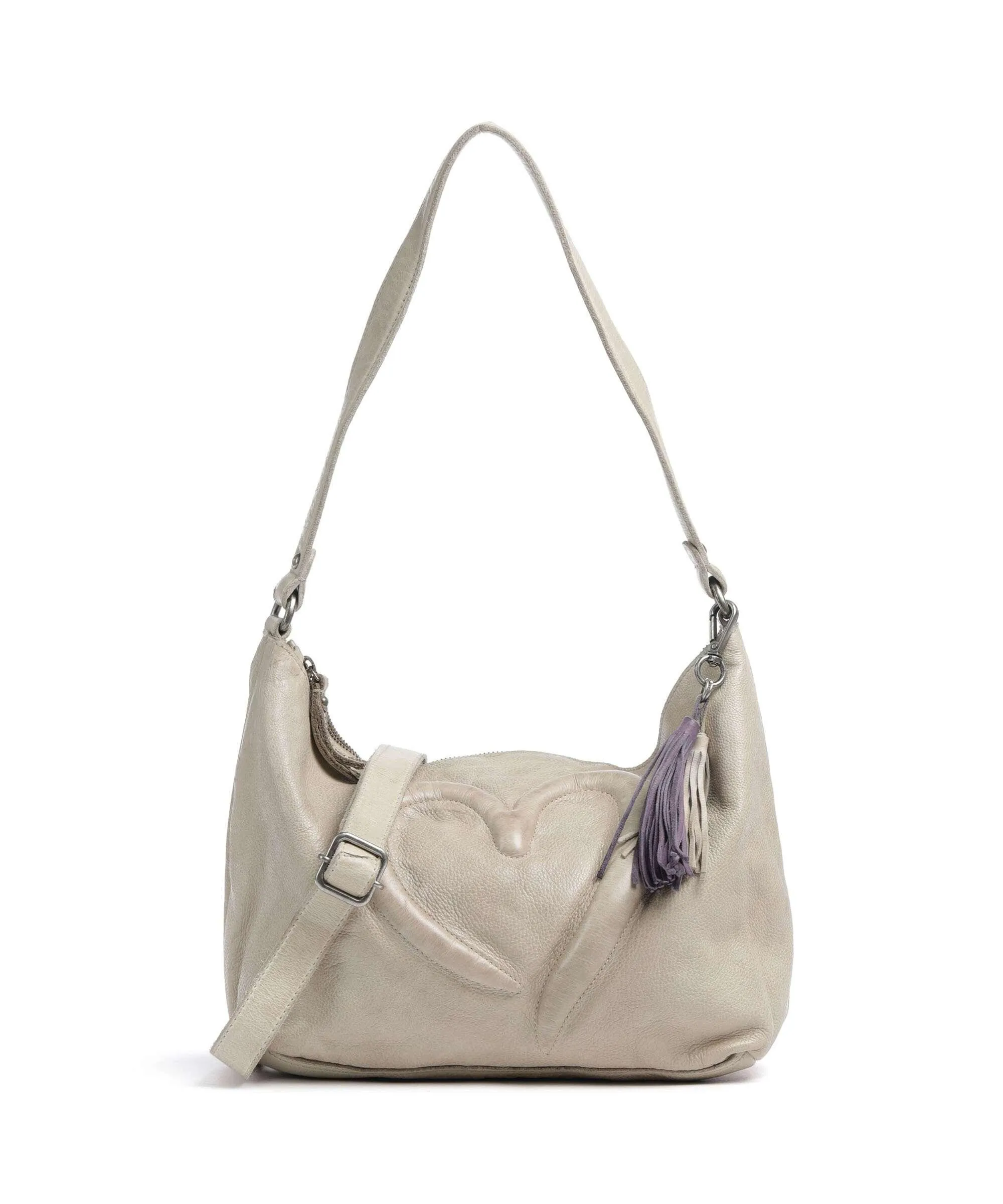  Taschendieb Wien Herzgasse 3 Borsa hobo pelle di vacchetta grana beige  