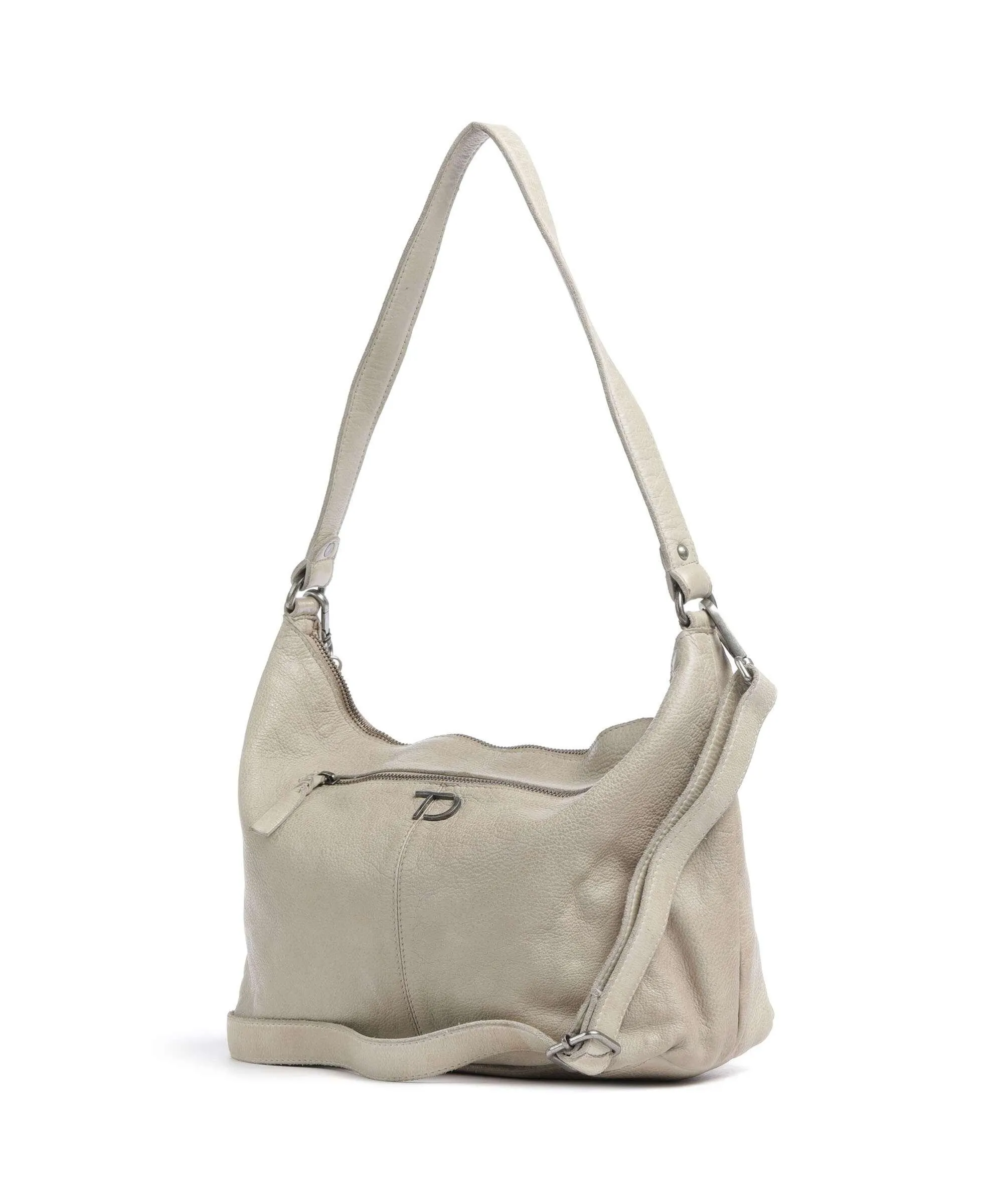  Taschendieb Wien Herzgasse 3 Borsa hobo pelle di vacchetta grana beige  