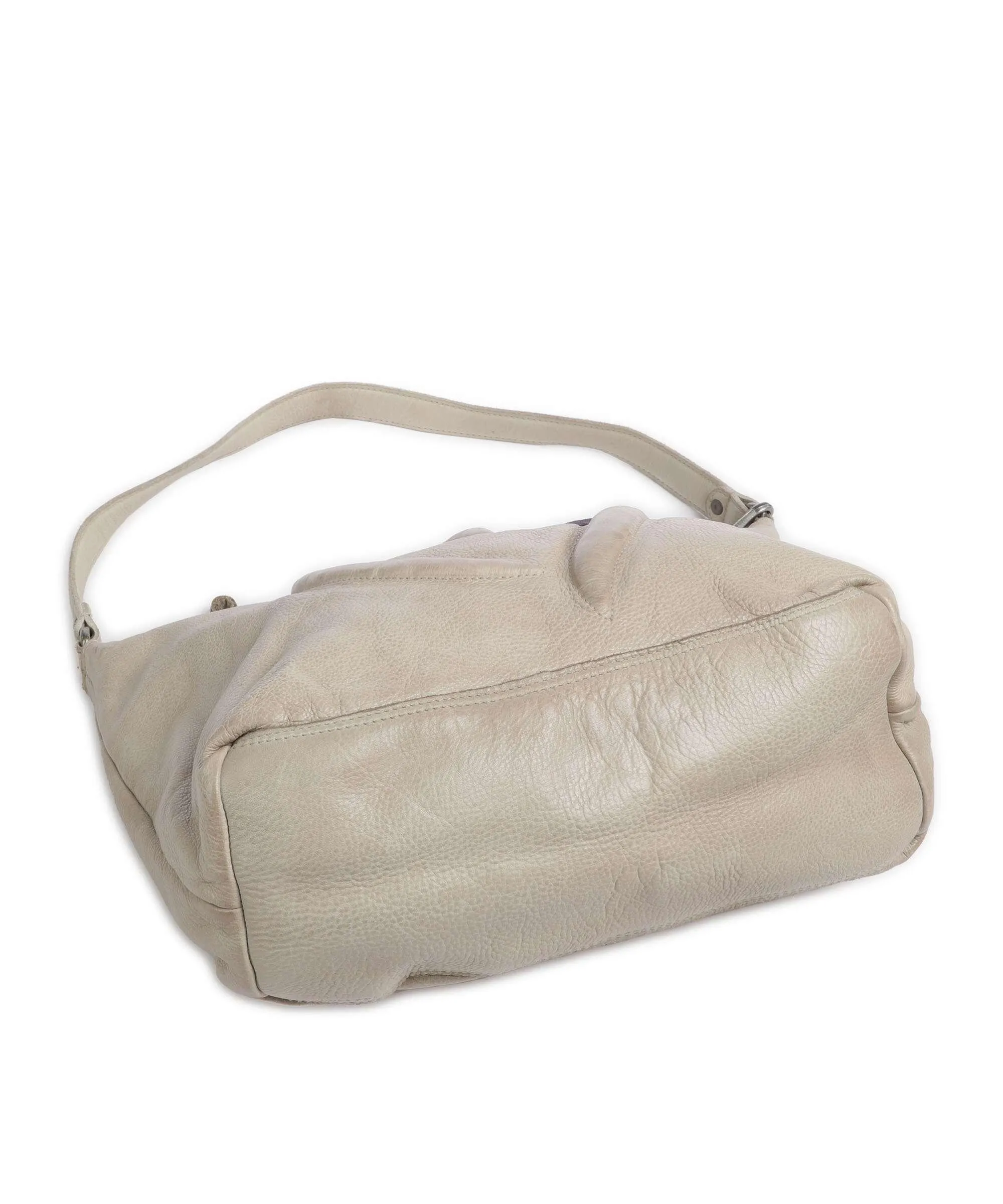  Taschendieb Wien Herzgasse 3 Borsa hobo pelle di vacchetta grana beige  