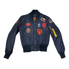 Top Gun women's bomber jacket Hollywood 51678 52387 179 blue