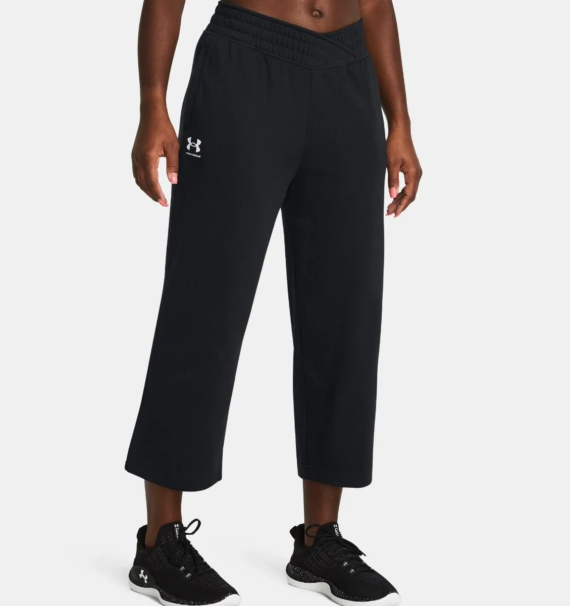 Under Armour Pantalone rival terry crop wide w