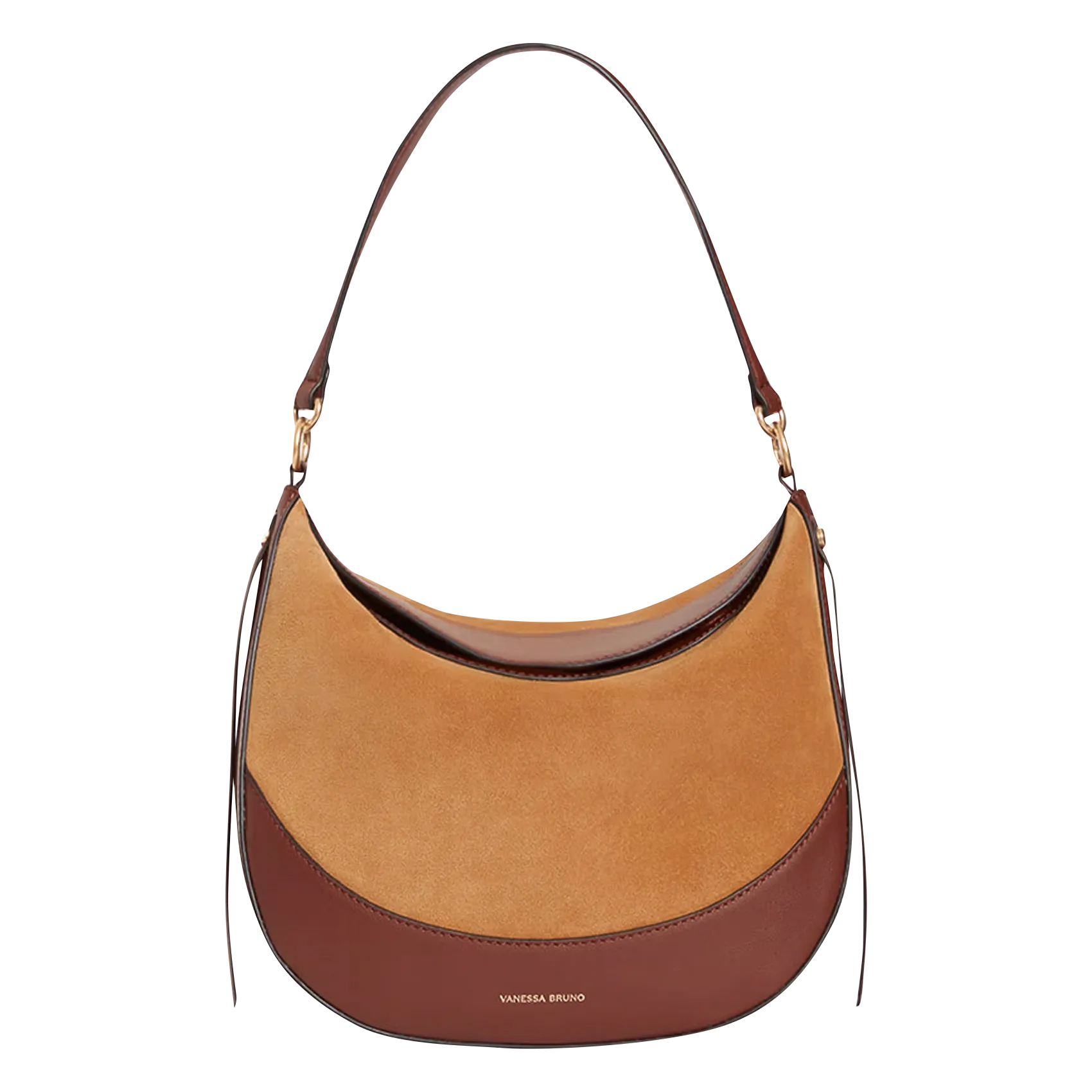  VANESSA BRUNO   DAILY BAG - Borsa a bandoliera in pelle | Marrone