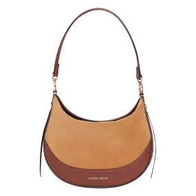  VANESSA BRUNO   MINI DAILY BAG - Borsa a bandoliera in pelle | Marrone